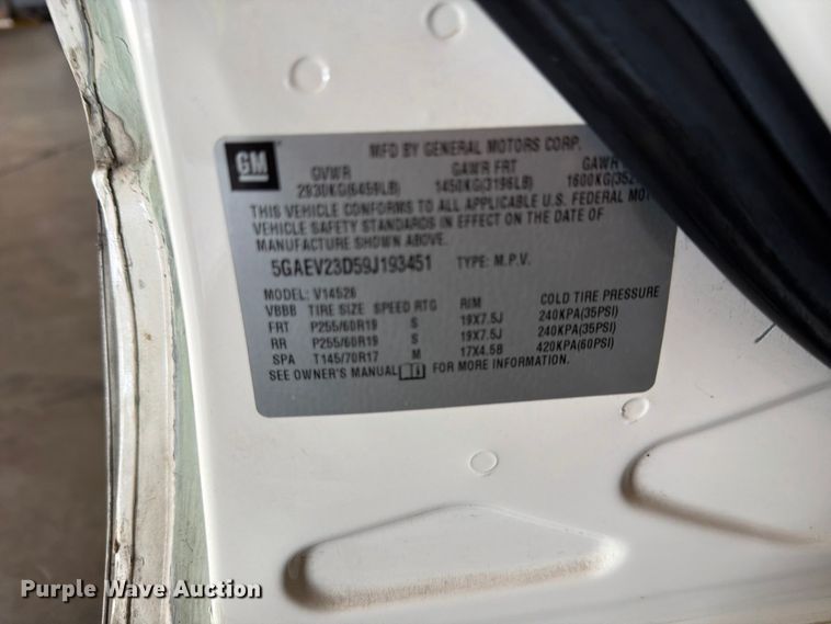 image for item FH6465 2009 Buick Enclave SUV