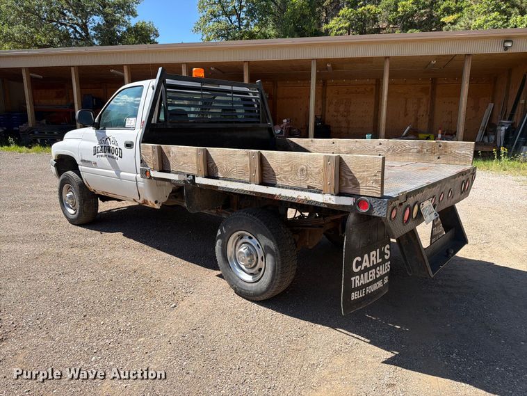image for item FM7651 2002 Dodge Ram 2500 flatbed pickup truck