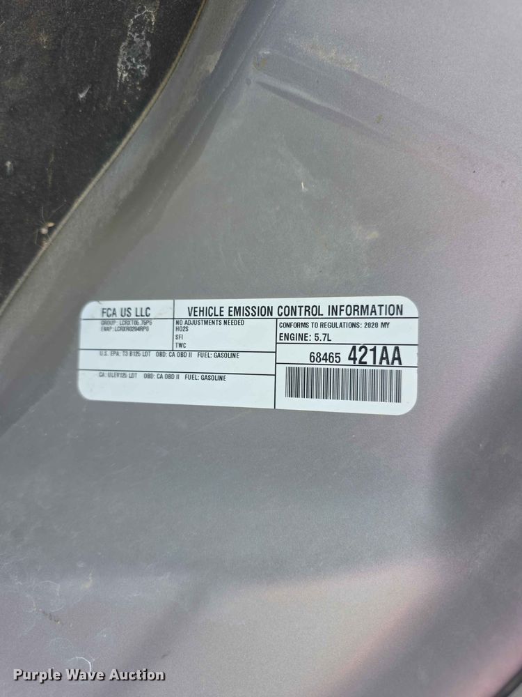 image for item FN1513 2020 Dodge Durango SSV SUV