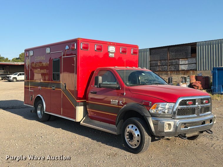 image for item FN2587 2013 RAM 4500 ambulance