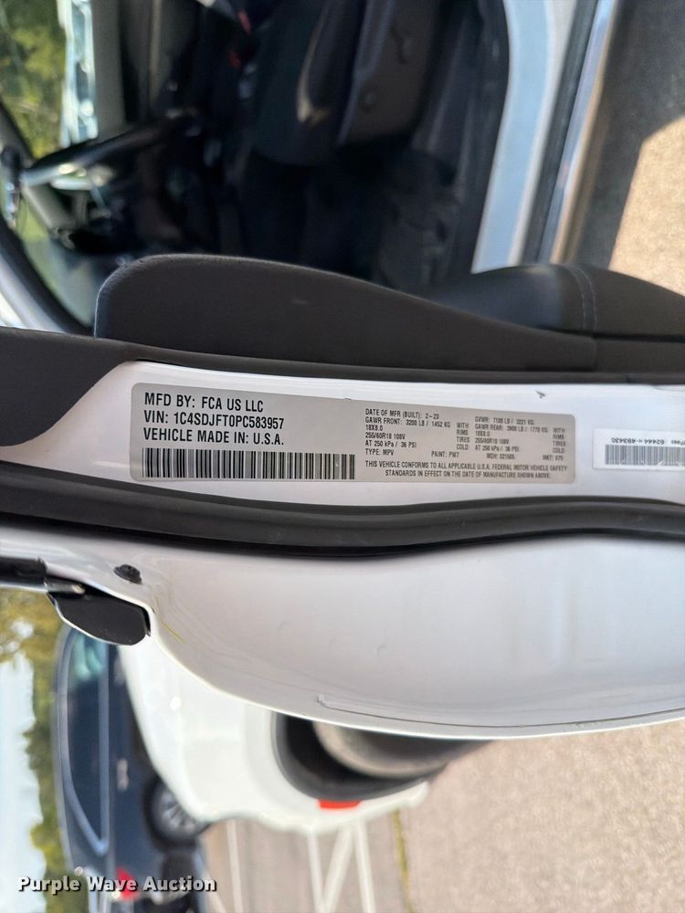 image for item FT6270 2023 Dodge Durango SSV SUV