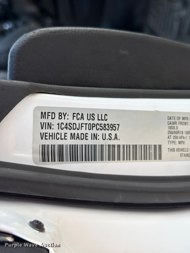 image for item FT6270 2023 Dodge Durango SSV SUV