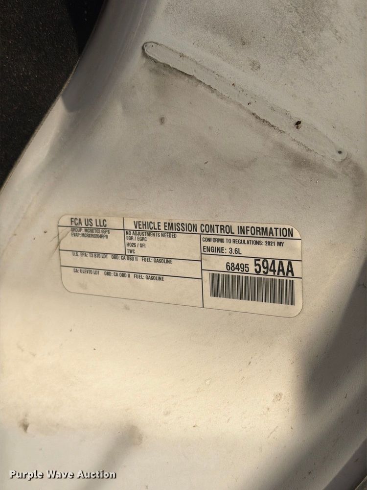 image for item FT6273 2021 Dodge Durango SSV SUV