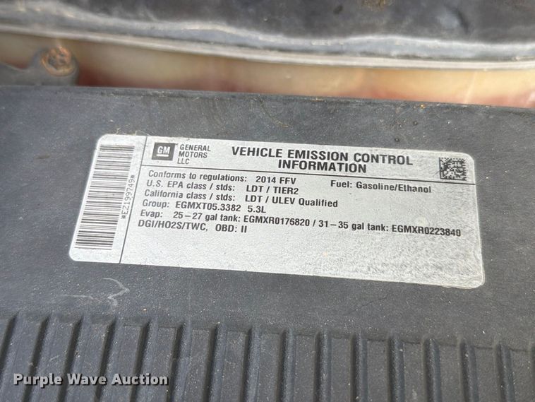 image for item FT6293 2014 Chevrolet Silverado 1500 Ext. Cab pickup truck