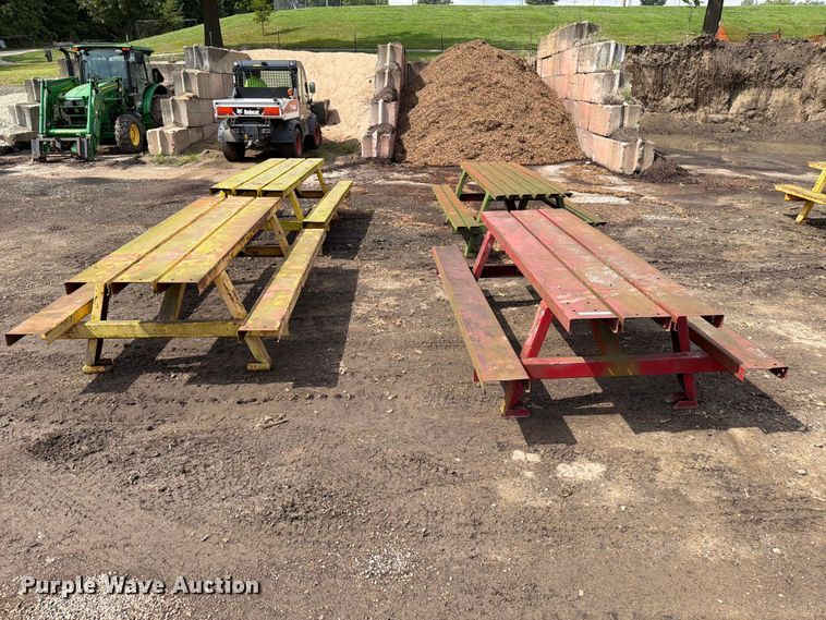 (4) Picnic tables