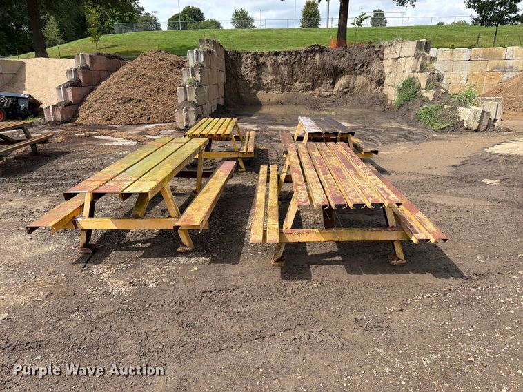 (4) Picnic tables
