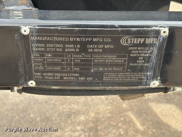 image for item FT6299 2016 Stepp SBF-200 pothole patcher