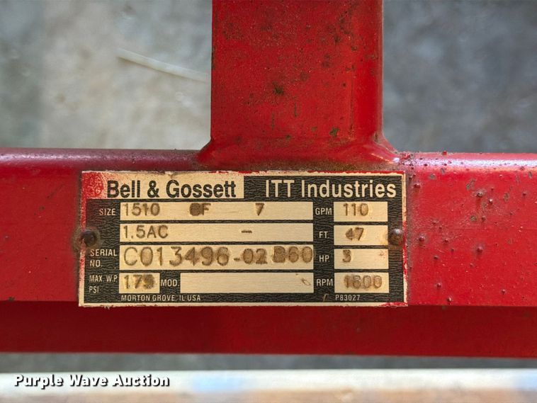 image for item FT8040 2006 Bell and Gossett centrifugal pump
