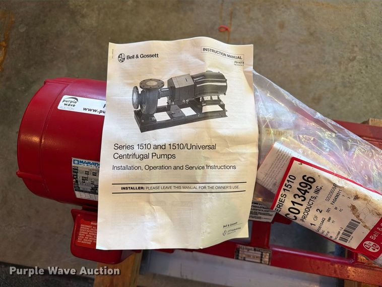 image for item FT8040 2006 Bell and Gossett centrifugal pump