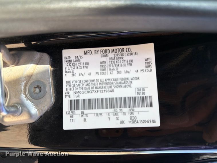 image for item FT8046 2015 Ford Transit Connect van