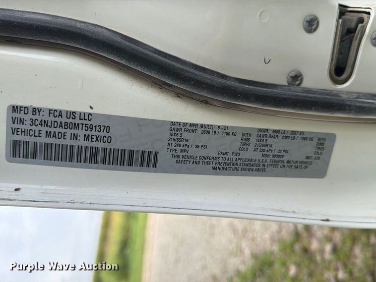 image for item FT8076 2021 Jeep Compass SUV