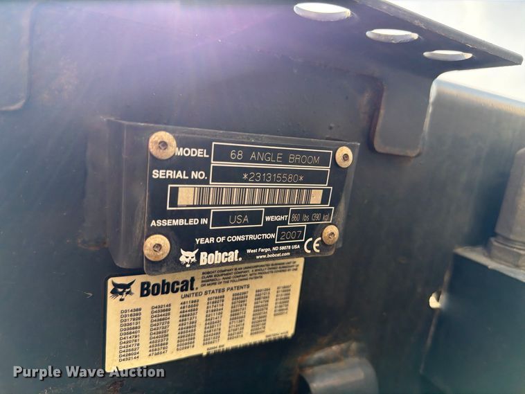 image for item FT8094 Bobcat 68 Angle Broom skid steer broom