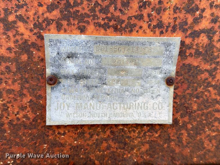 image for item FT8134 Joy Manufacturing D01850321A1EB air compressor