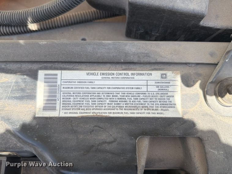 image for item FU0516 2003 Chevrolet Express 3500 van