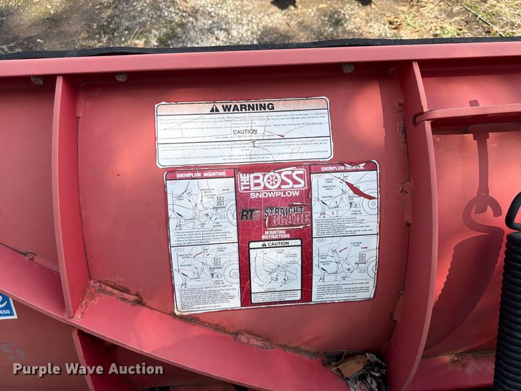 image for item FU4656 The Boss Snowplow RT3 straight blade snowplow