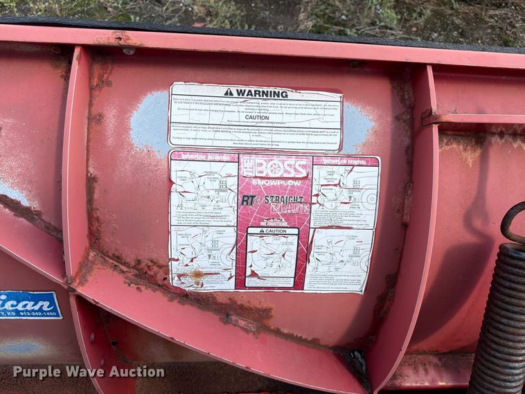 image for item FU4657 The Boss Snowplow RT3 Straight Blade snowplow