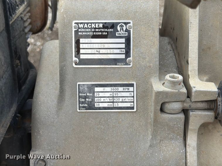 image for item FU4660 (2) Wacker PT3B pumps