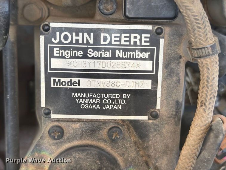 image for item FU4667 2017 John Deere Z997R ZTR lawn mower
