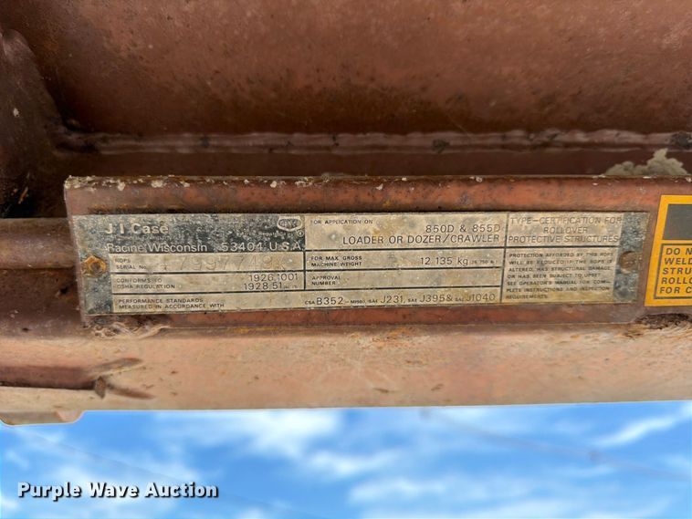 image for item FU4675 1986 Case 850D dozer
