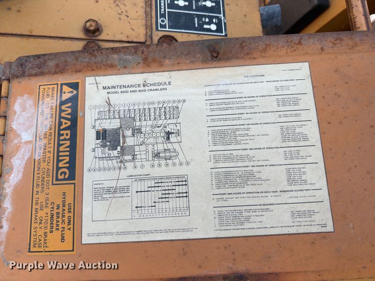 image for item FU4675 1986 Case 850D dozer