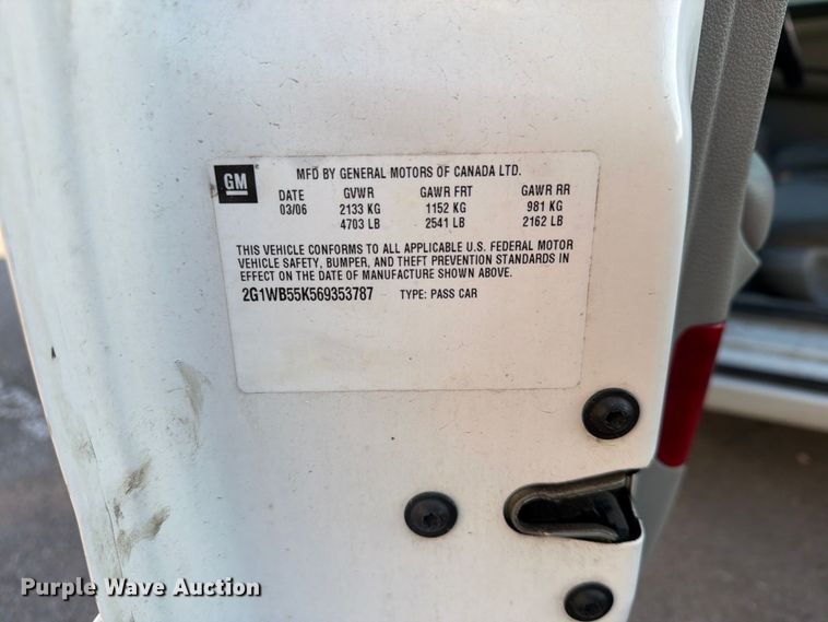image for item FU5003 2006 Chevrolet Impala 