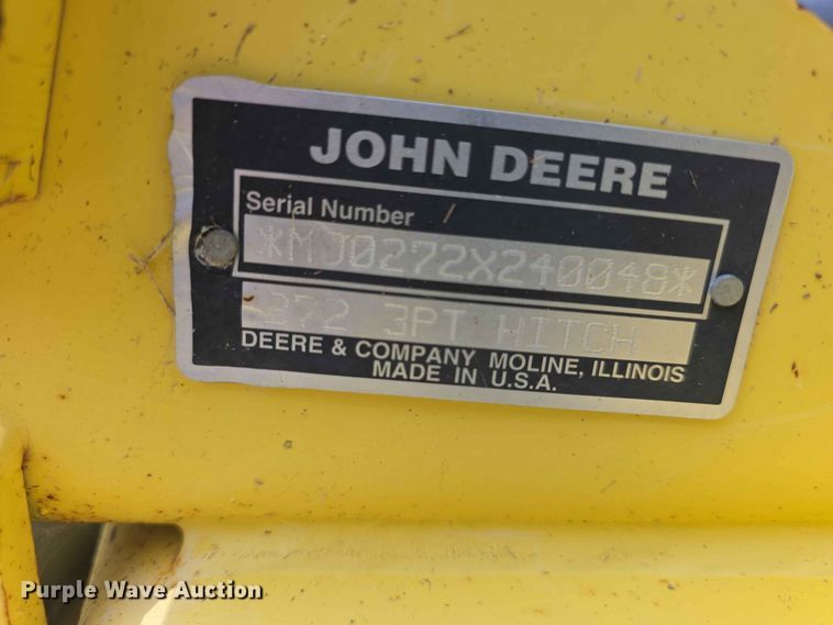 image for item NF9669 John Deere  272  rotary mower