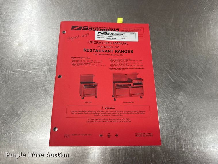 image for item NM9793 Restaurant equipment