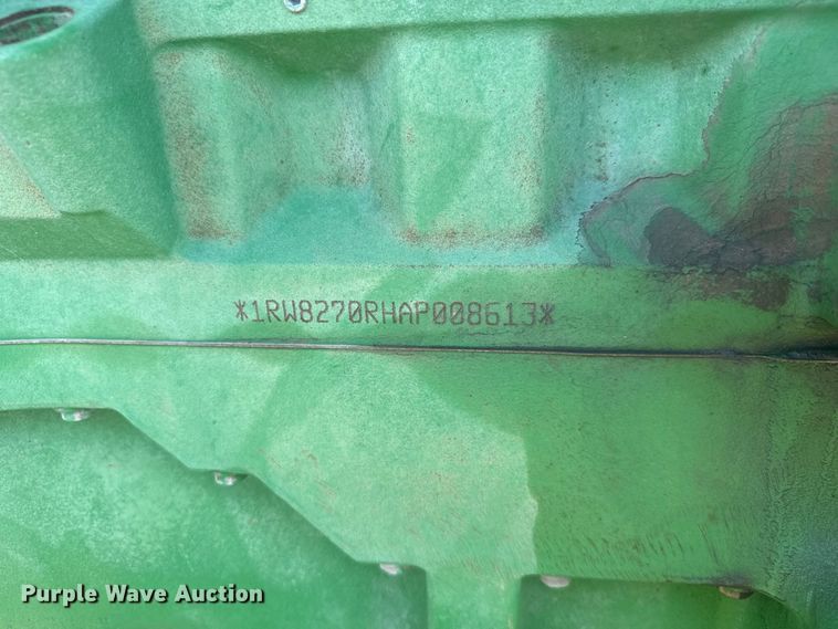 image for item DY3267 2010 John Deere 8270R MFWD tractor