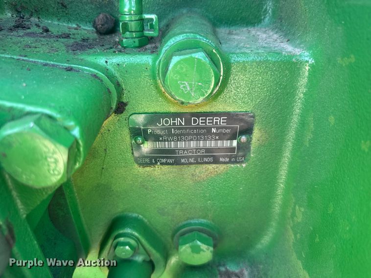 image for item DY3268 2007 John Deere 8130 MFWD tractor