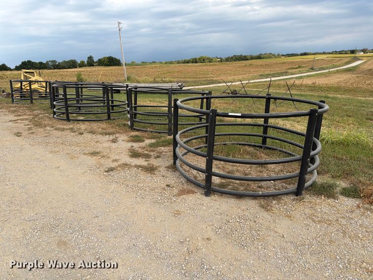 (5) Century poly bale feeders