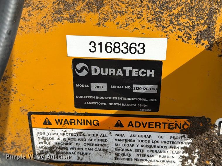 image for item EA0478 Duratech Haybuster 2100 bale processor