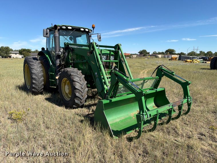 image for item EA0483 2013 John Deere 6150R MFWD tractor