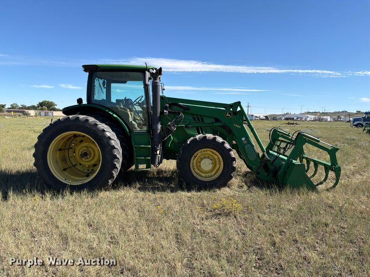 image for item EA0483 2013 John Deere 6150R MFWD tractor