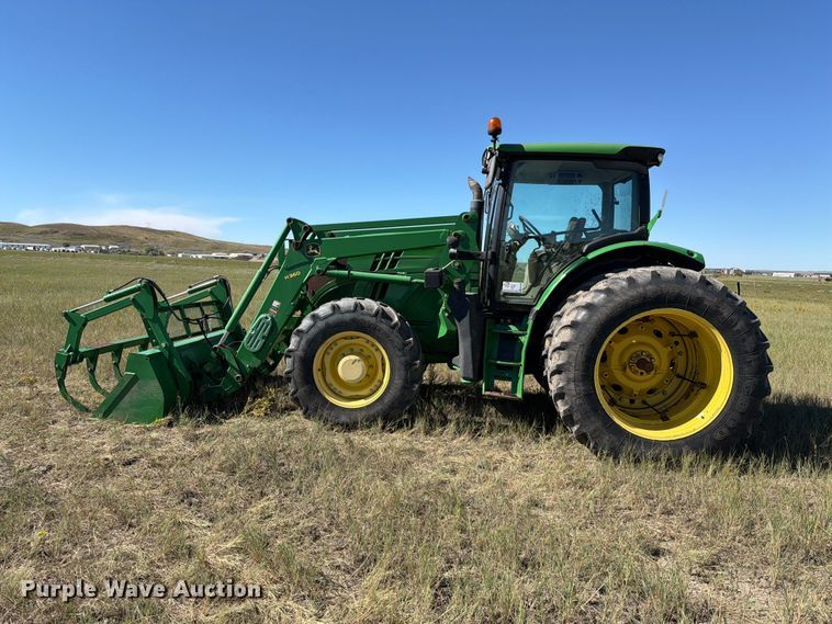 image for item EA0483 2013 John Deere 6150R MFWD tractor