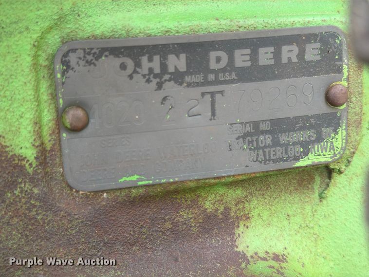 image for item EP7638 1964 John Deere 4020 tractor