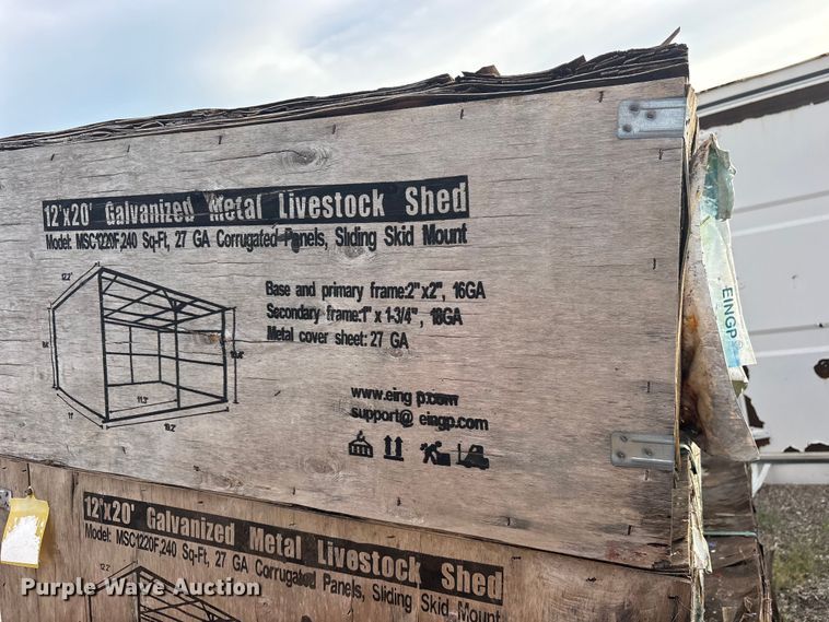 image for item ES8026 (4) 2024 Pioneer Valley MSC1220F livestock sheds