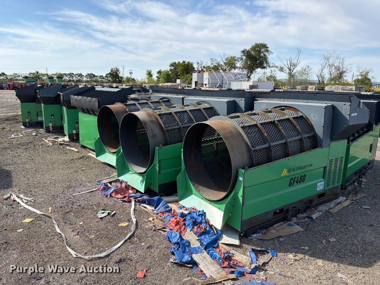 image for item EU1530 (12) Erie Industries GF480 trommel screens