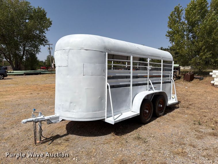 image for item EW8900 Shop built livestock trailer