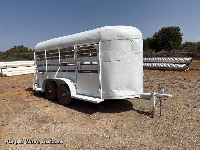 image for item EW8900 Shop built livestock trailer