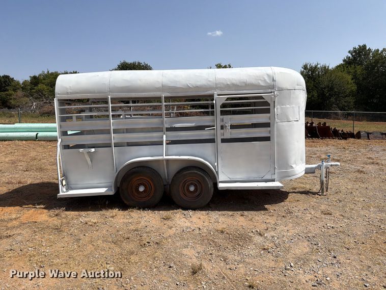 image for item EW8900 Shop built livestock trailer