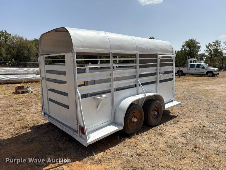 image for item EW8900 Shop built livestock trailer