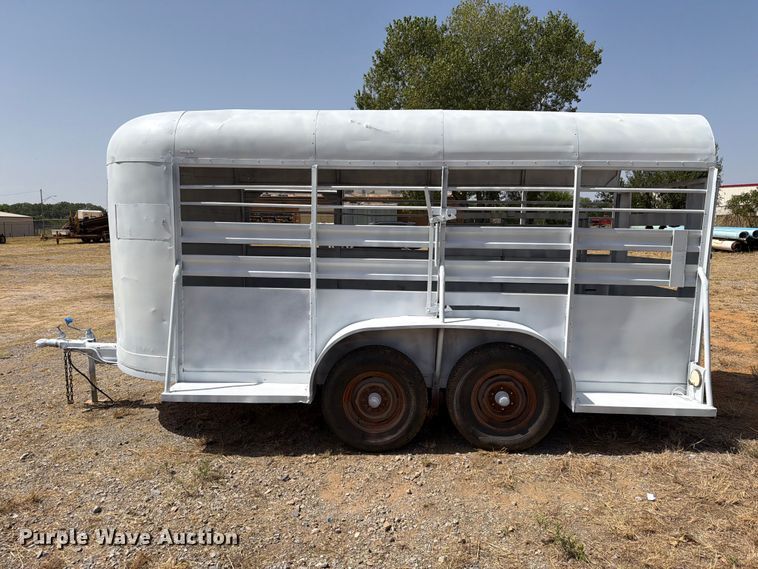 image for item EW8900 Shop built livestock trailer