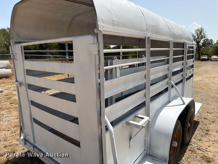 image for item EW8900 Shop built livestock trailer