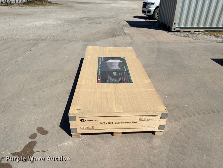 image for item EX4178 KJ K1912 livestock metal shed