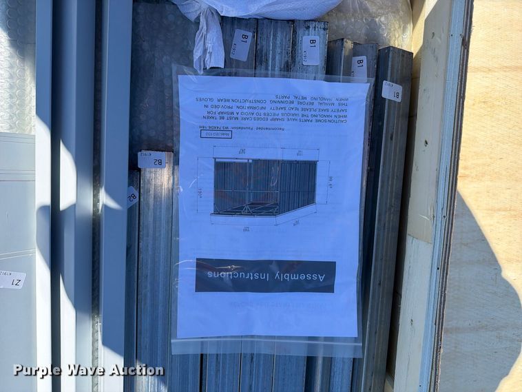 image for item EX4178 KJ K1912 livestock metal shed