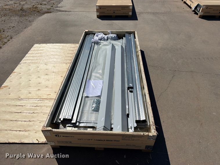 image for item EX4179 KJ K1912 livestock metal shed