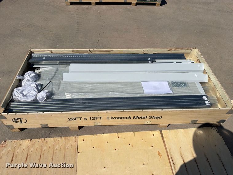 image for item EX4179 KJ K1912 livestock metal shed