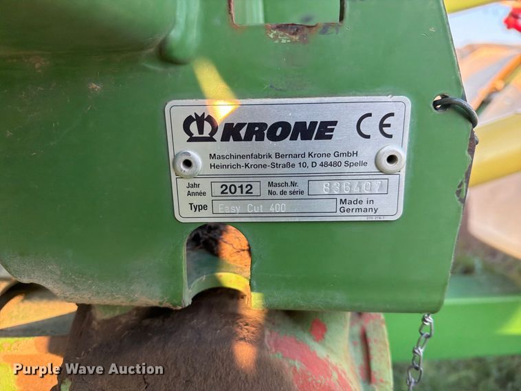 image for item EX4287 KRONE Easy Cut 400 disc mower
