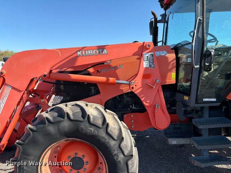 image for item FB5119 2012 Kubota M126X MFWD tractor