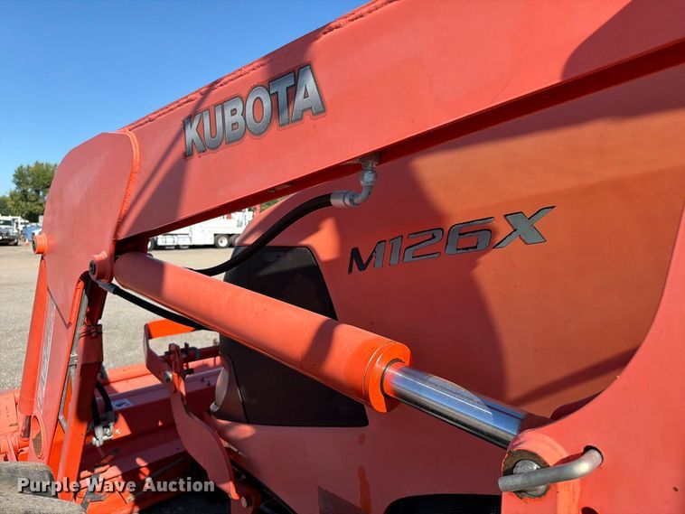 image for item FB5119 2012 Kubota M126X MFWD tractor